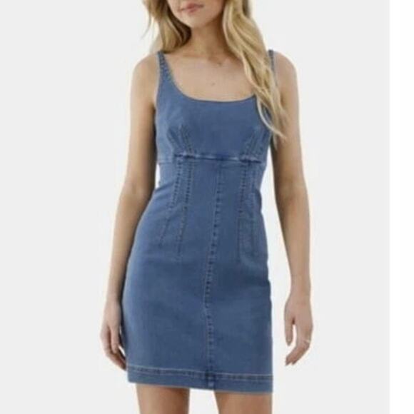 No Boundaries Dresses & Skirts - No Boundaries Vintage Denim Blue Dress SZ L